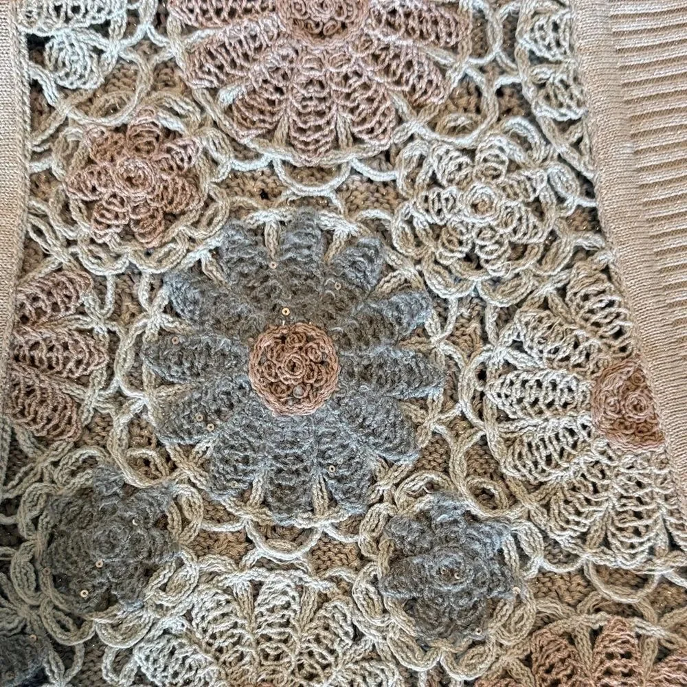 Conditions Apply Anthropologie  Crochet and Knitted Vest - Boho Style one size - Picture 3 of 10